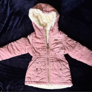 DKNY Hooded Reverseable Puffer Coat